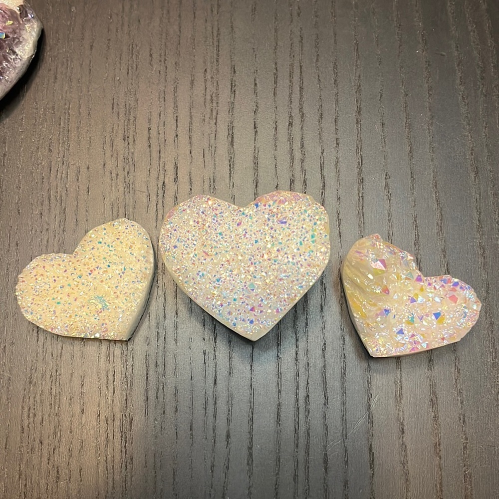White Aura Crystal Heart